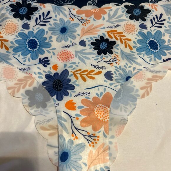 Morvia 3pk Floral Blue Colors High Leg Woman’s panties XXL Lingerie Seamless - Picture 2 of 10